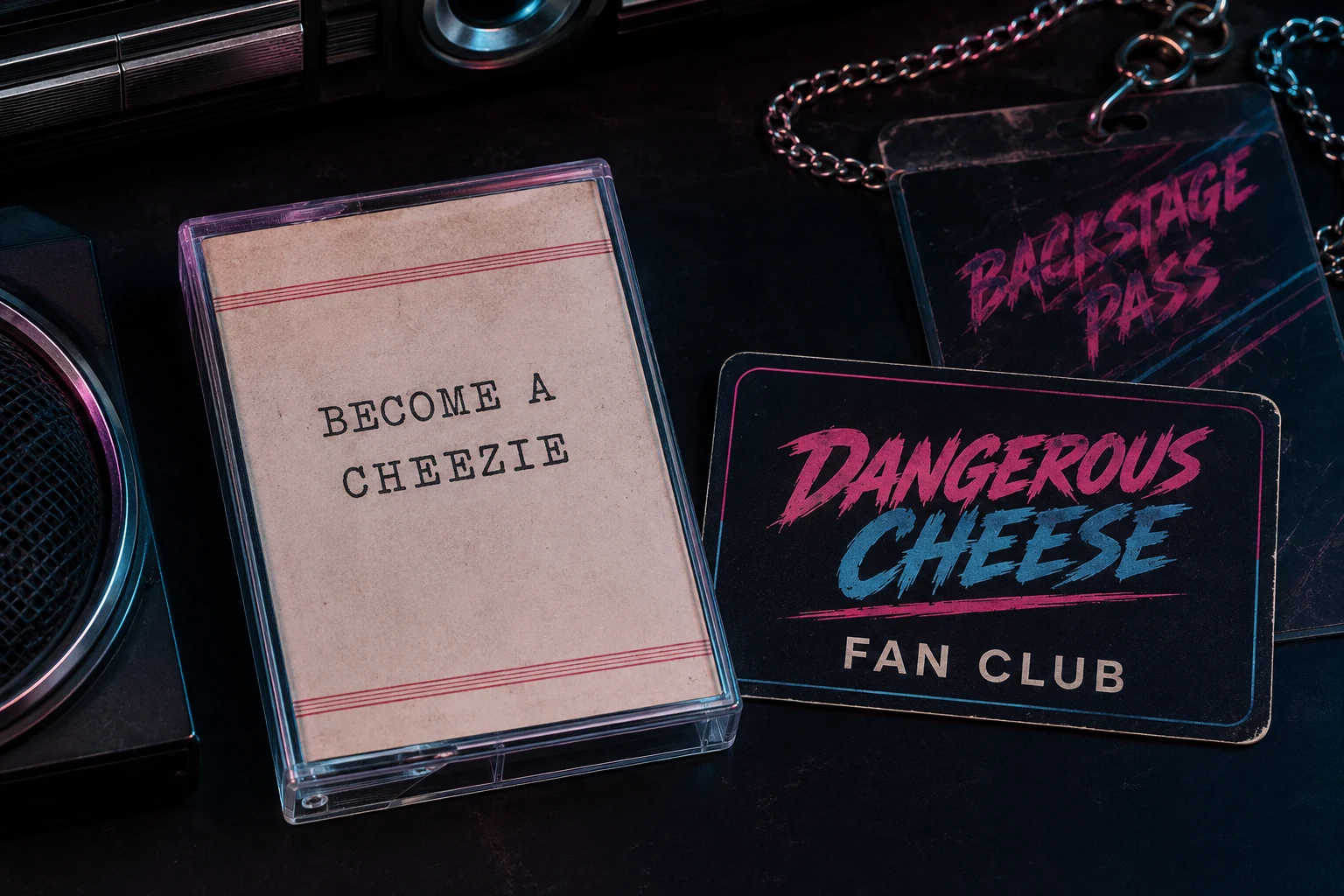 Dangerous Cheese Cheezies fan club artwork