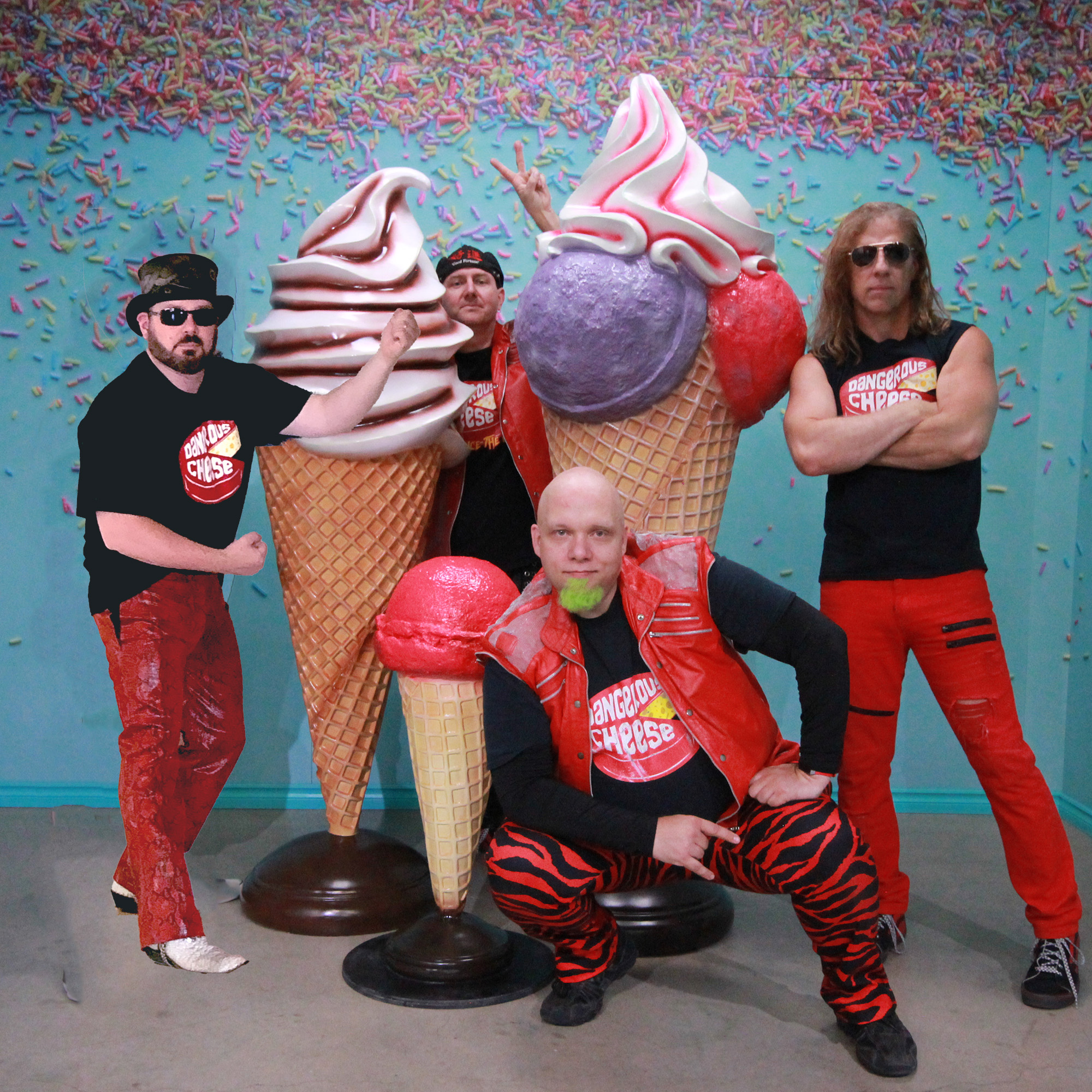 Dangerous Cheese square ice cream promo image without logo