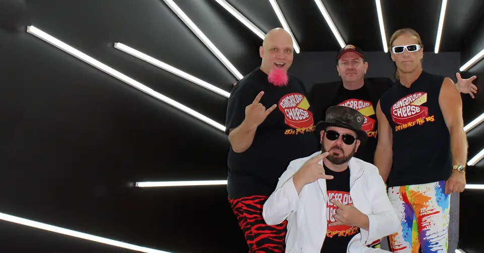 Dangerous Cheese EPK promo shot with lightbox backdrop and no logo