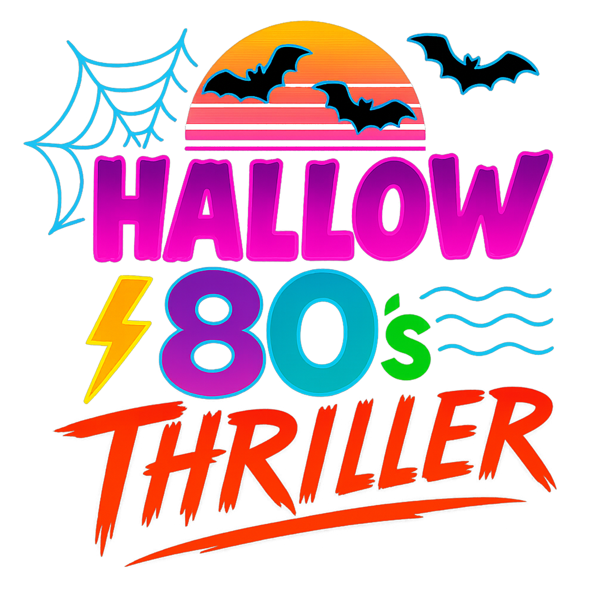 Hallow 80’s Thriller annual show logo