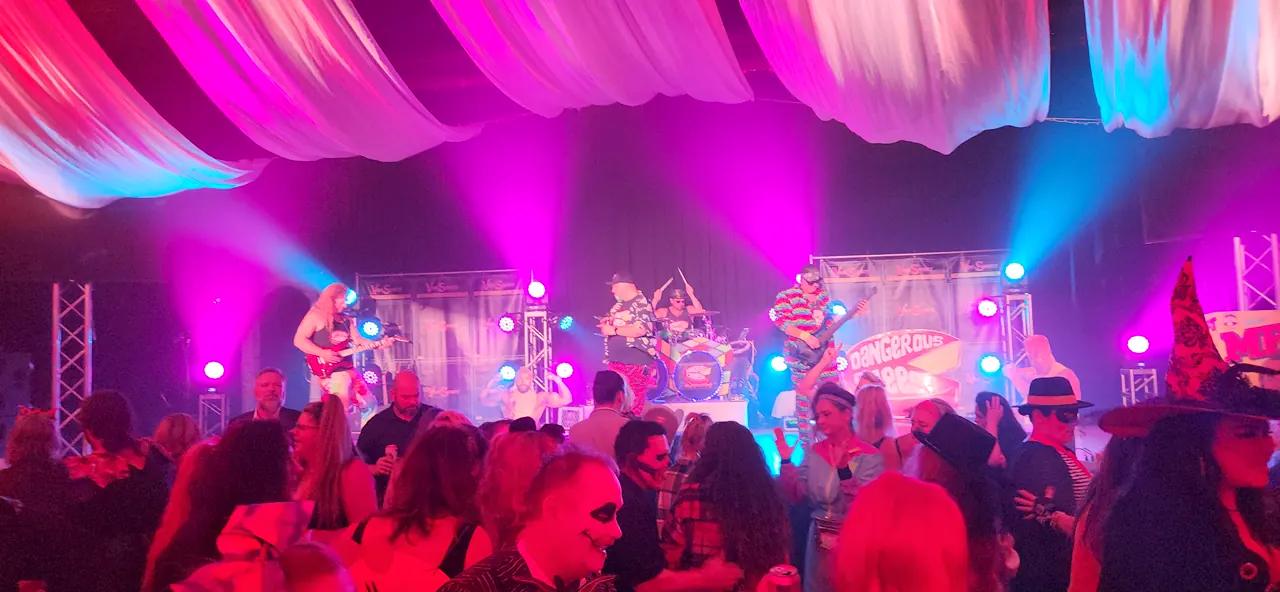 Dangerous Cheese performing for the Hallow 80’s Thriller dance floor in 2023